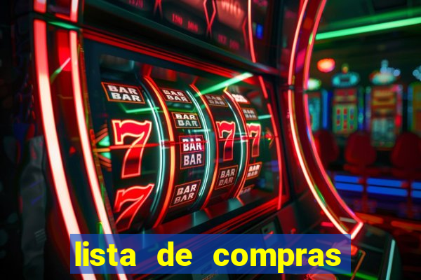 lista de compras para casa nova