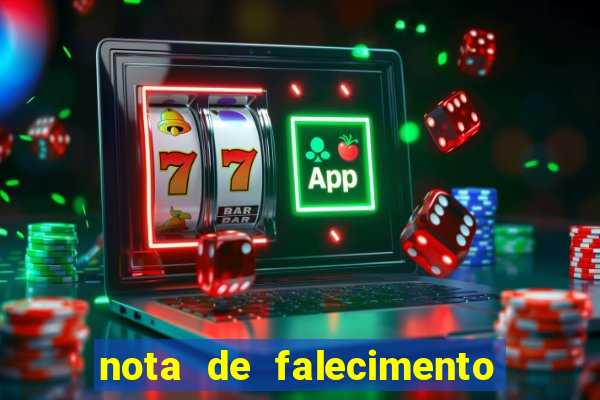 nota de falecimento em campos altos hoje