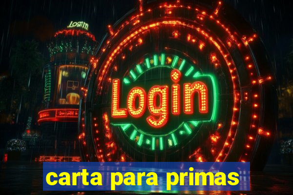 carta para primas