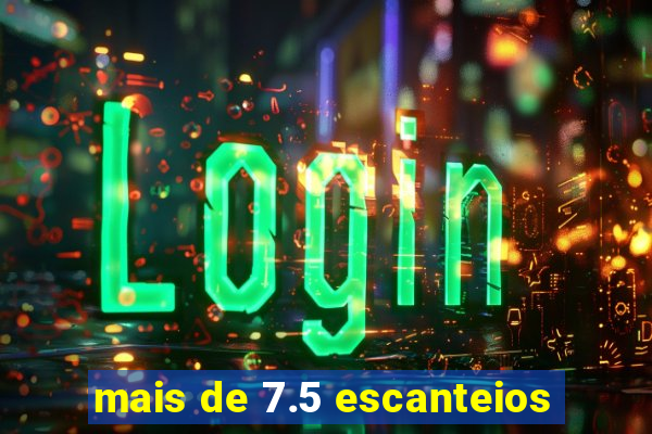 mais de 7.5 escanteios