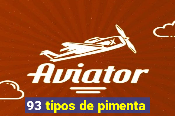 93 tipos de pimenta