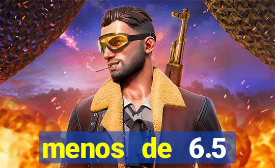menos de 6.5 escanteios o que significa