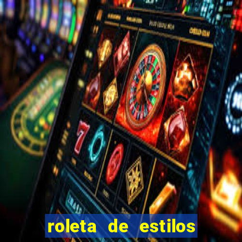 roleta de estilos de roupas