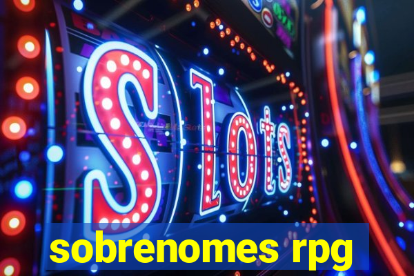 sobrenomes rpg