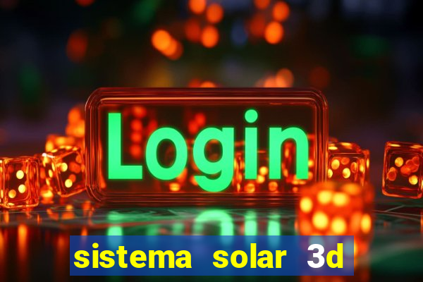 sistema solar 3d em movimento