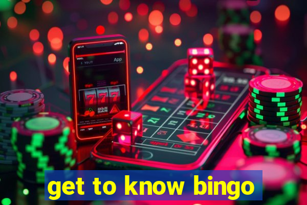 get to know bingo