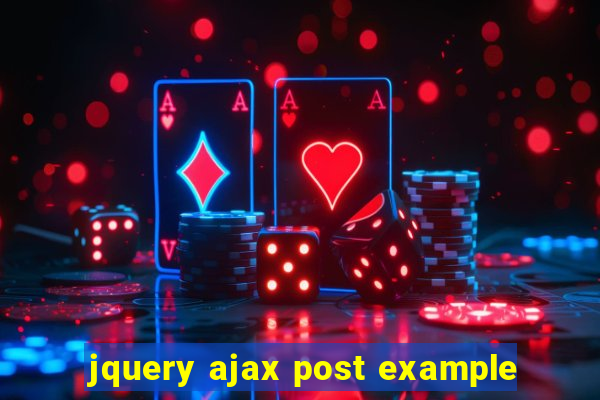 jquery ajax post example