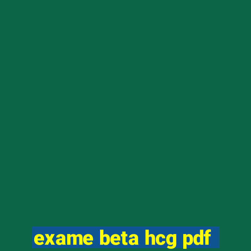 exame beta hcg pdf