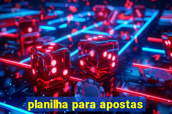 planilha para apostas