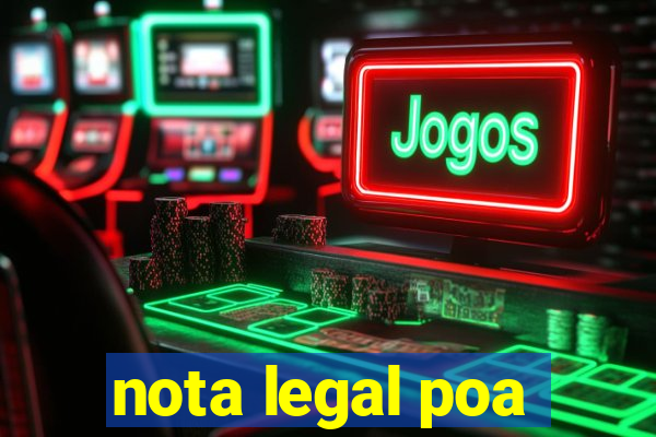 nota legal poa