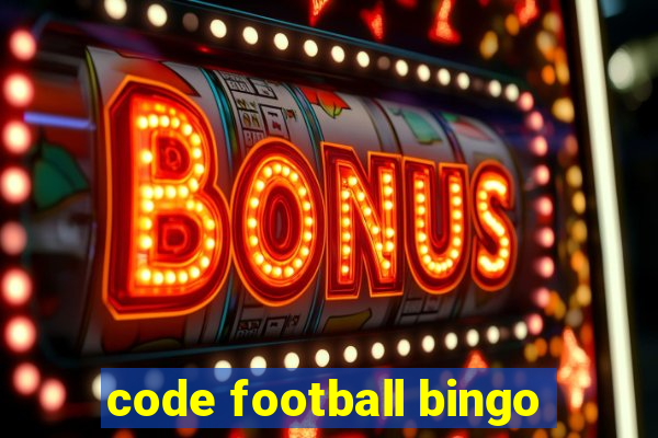 code football bingo