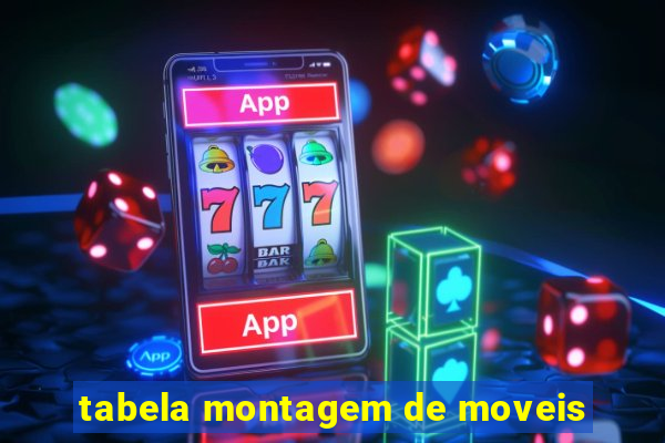 tabela montagem de moveis