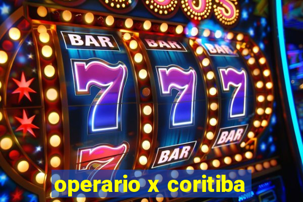 operario x coritiba