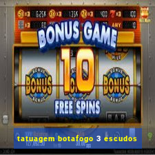tatuagem botafogo 3 escudos