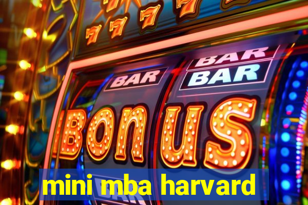 mini mba harvard