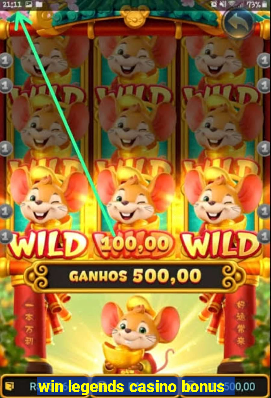 win legends casino bonus