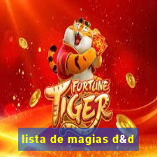 lista de magias d&d